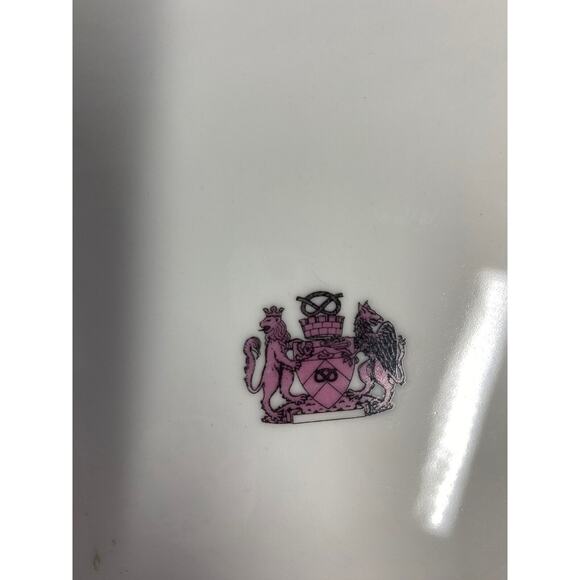 Vibrant Porcelain Plate Set of 2 Horse Cabinet Plates Decor Blue Fuschia Gold - Picture 11 of 12